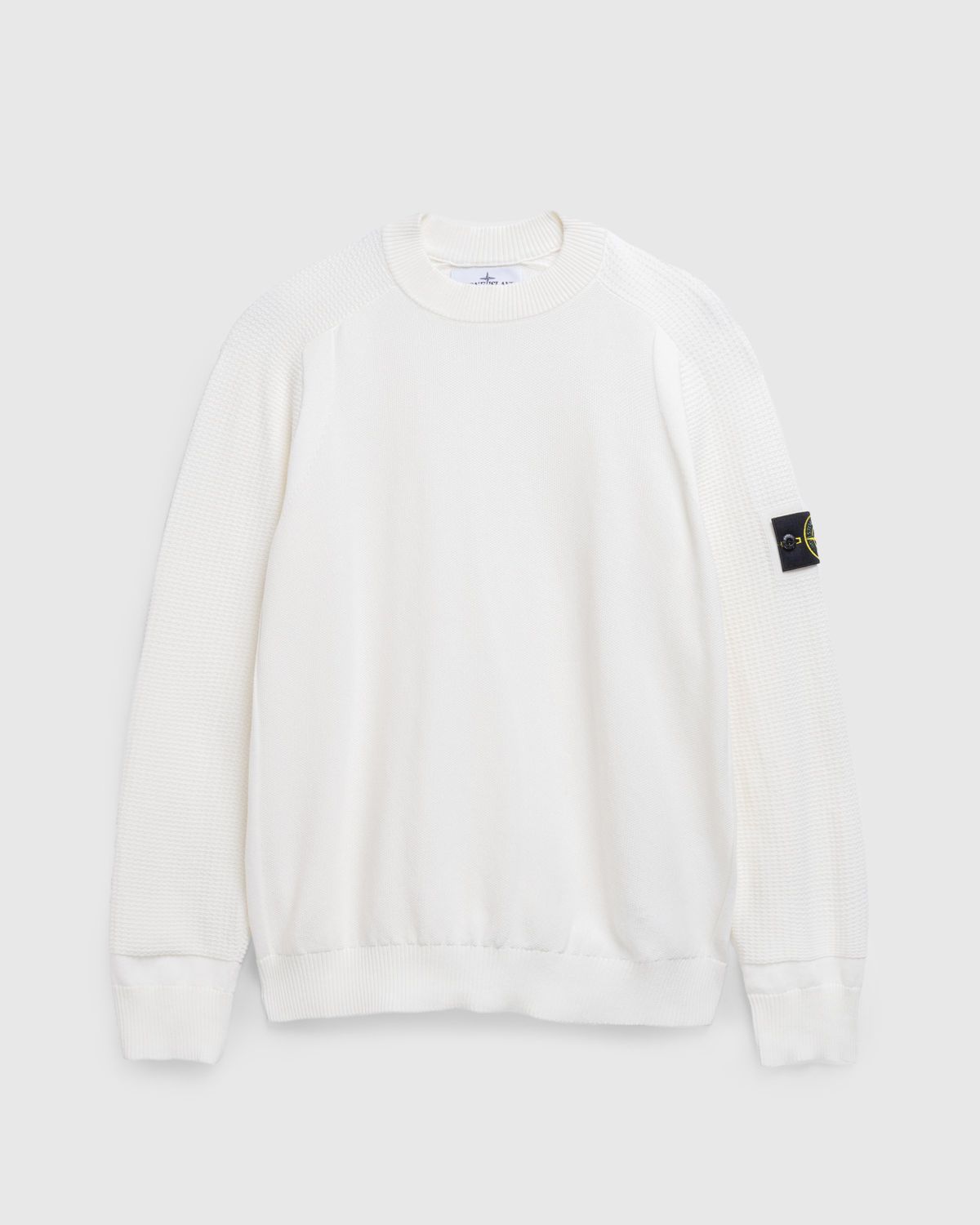 Stone Island – Ribbed Soft Cotton Knit White | Highsnobiety Shop